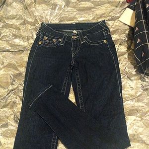 True Religion skinny jeans, Size 24, Dark Blue
